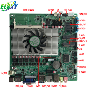 ELSKY mini pc embedded scheda madre combo con CPU 3rd gen core i7-3520M HM65/HM70 Chipset Realtek ALC662 HD Audio digitale - Product Image 2