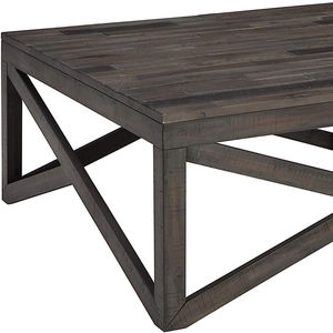 现代强力灰色乡村方形咖啡桌，用于家居装饰和客厅 - Product Image 2