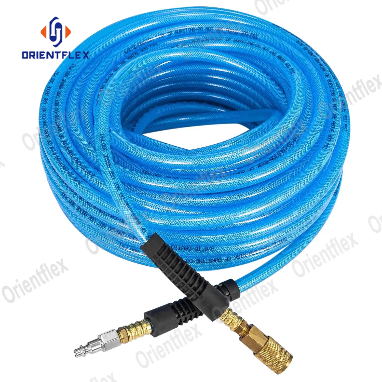 1/4 "X100FT เสริม Polyurethane (PU) Air Compressor Hose Quick Connect