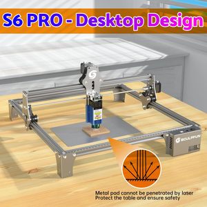 SCULPFUN S6 Proロゴレーザー彫刻マーカーレザーレーザー彫刻機木材とアクリル用のDIYレーザーカッター - Product Image 2