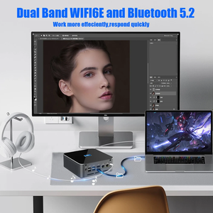 MOREFINE S600 13th Gen Intel Core <strong>I7</strong> 13800H DDR5 Mini <strong>PC</strong> 14 Core 20 Thread Windows11 2*M.2 NVME 2*LAN Gaming <strong>PC</strong> Desktop