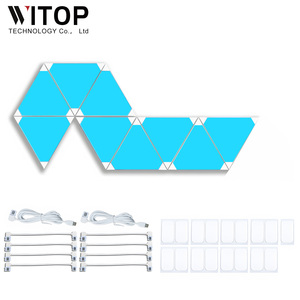 RGB LED çok fonksiyonlu yama ışık müzik üçgen oyun için bölümlenmiş kontrol yatak odası oturma odası oyun odası dekorasyon için - Product Image 2
