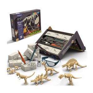 Hot Selling <strong>Dinosaur</strong> Skeleton <strong>Set</strong> <strong>Fossil</strong> Digging Kit Model Educational Realistic Dig Kit <strong>Toys</strong> - Product Image 1