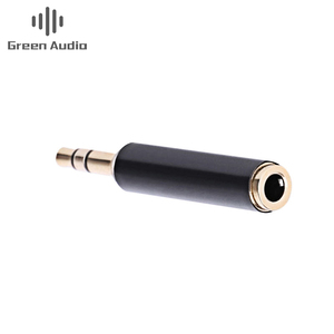 GAZ-MC13高品质金色<span class=keywords><strong>3.5</strong></span>毫米公对<span class=keywords><strong>3.5</strong></span>毫米母音频立体声适配器插头转换器耳机插孔