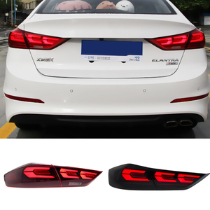 Araba Styling LED kuyruk lambası Hyundai Elantra 2016 2017 2018 için dinamik sinyal fren ters aksesuarları DRL kuyruk işık - Product Image 2