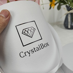 COJNT basit stil beyaz yuvarlak kağıt ambalaj kapaklı kutu tek gül çiçek kutusu özelleştirmek hediye kutusu - Product Image 3