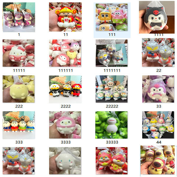 Mixed styles squishy toys-net bag packaging-mesh bag packaging