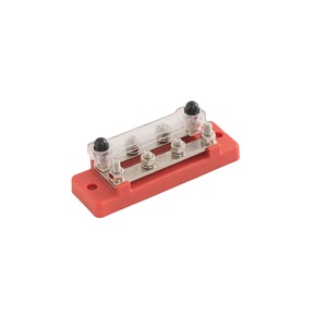 Dualbus 150Aバスバー8 O端子RV1.25-6バスバースプリングターミナルブロック自動車用トラックトレーラーRVカバー付き