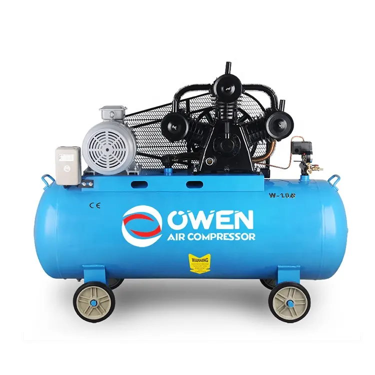 Moq 5Pcs 3Kw/4Hp compressore d'aria velocità 360L/MIN 8 Bar 150L olio Diesel piccolo compressore d'aria con trasmissione a cinghia