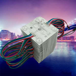 DC 24V quadrato rgb moduli led 24V rgb 16703 dmx512 ic modulo quadrato led per pubblicità luce a soffitto 24v modulo a led - Product Image 6