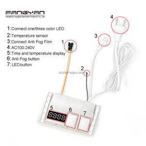 Sensor táctil de espejo de 110V y 220V, atenuador de niebla multifunción, controlador de tira de luz LED, interruptor de Sensor táctil para espejo