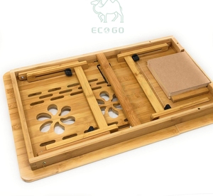Wooden Folding Laptop <strong>Table</strong> Bamboo Laptop <strong>Table</strong> Bed <strong>Computer</strong> <strong>Desk</strong> Wooden Laptop <strong>Desk</strong> - Product Image 4