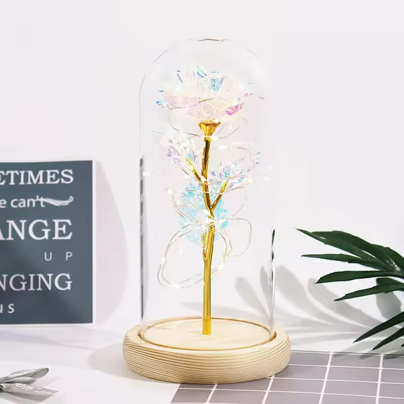 ฐานไม้สีขาว ลายดอกไม้เลเซอร์สีขาว