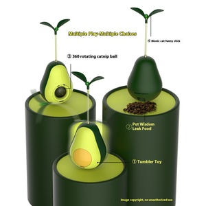 Venta al por mayor Catnip Snack aguacate en forma de Catnip juguetes para gatitos masticar dientes limpieza gato morder vaso Juguetes - Product Image 2