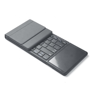 El más nuevo teclado portátil inalámbrico mini plegable recargable con Mouse touchpad computadora portátil PC USB tipo-c ratones de diente azul - Product Image 2