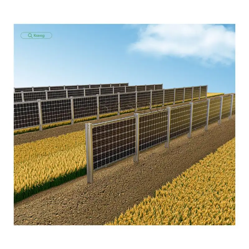 Kits de montage au sol solaire Kseng Support de panneau solaire vertical Système de montage pour ferme solaire