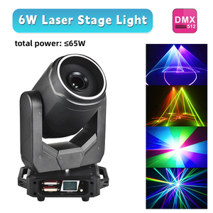 5W RGB Gobo pattern testa mobile luce Laser con effetto stroboscopico Zoom per eventi di concerti sul palco all'aperto modalità di controllo DMX512 - Product Image 2