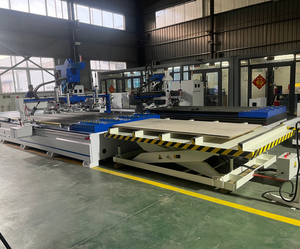 CA-1325 ATC CNC Router Wood Furniture Kitchen Cabinet Making Cnc Nesting Machine with <strong>Loading</strong> <strong>and</strong> <strong>Unloading</strong> <strong>Platform</strong>