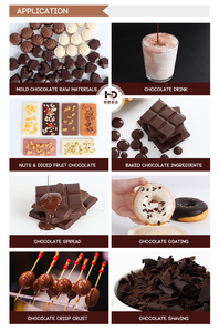 Granos de cacao de Madagascar Premium hechos con decoraciones de pasteles de helado Chocolate en forma de grano de café Chocolate negro de origen único - Product Image 6