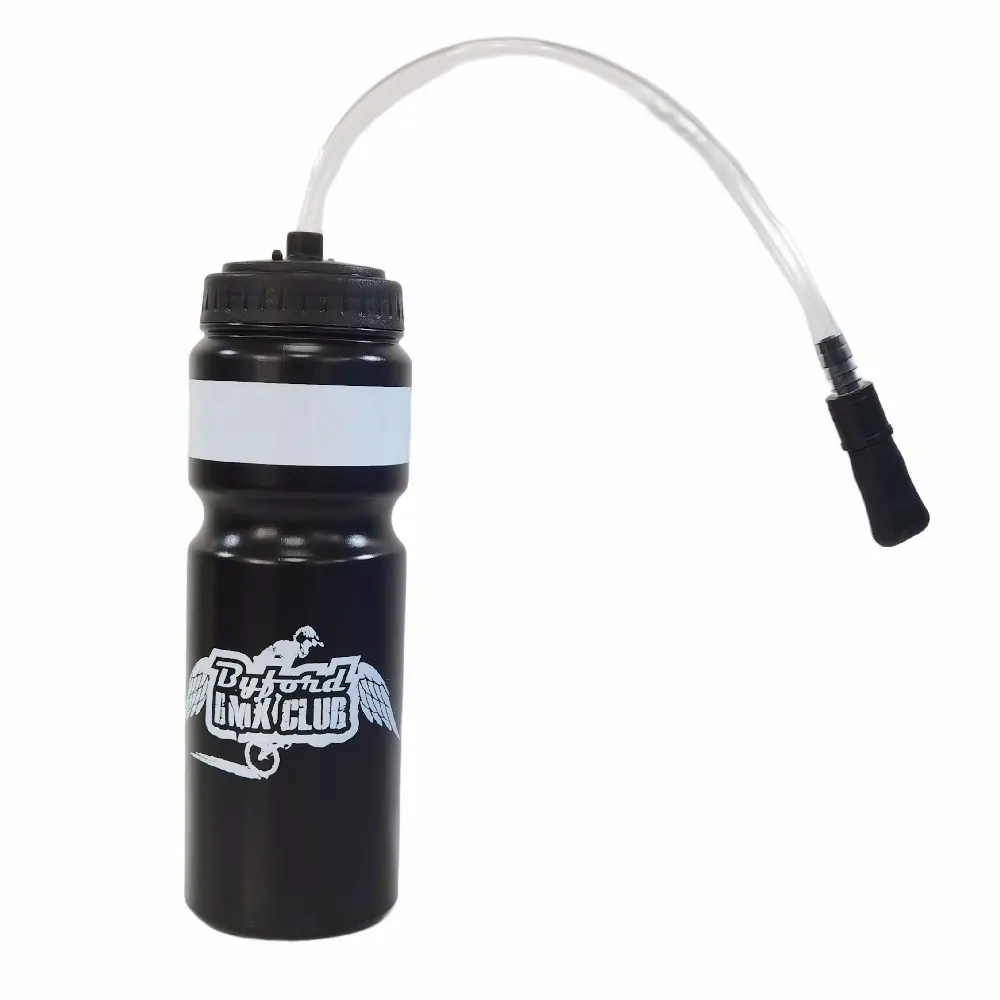 Bouteille d'eau sport personnalisée avec paille