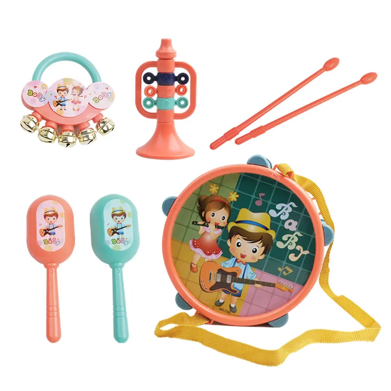 Regali giocattolo campane a mano sonaglio-tamburo strumento musicale sonagli altri giocattoli per bambini vecchi