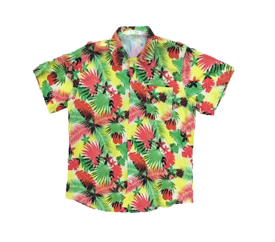 Pantaloni della Spiaggia degli uomini Hawaii Camicia Manica Corta Casuale Shirt Personalizzata Stampato Hawaiian Shirt per Gli Uomini