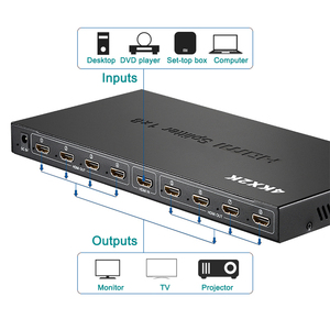 4K 1 en 8 salidas HDMI Splitter HDMI 2,0 HDCP 2,2 4K @ 30Hz HDMI Distribuidor HD Alta resolución (1x8) - Product Image 4