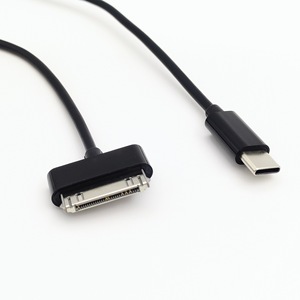 USB 2.0 C ตัวผู้กับสายชาร์จซิงค์ข้อมูลตัวผู้กับ30PIN - Product Image 1