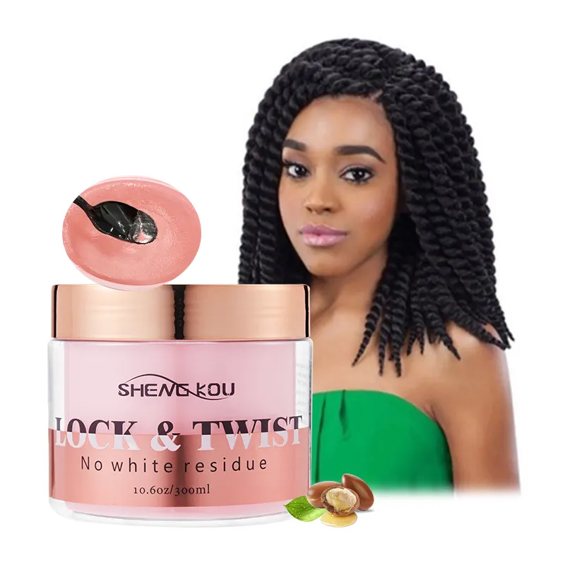 Gel de verrouillage des cheveux tendance OEM/ODM Wave Loc N Twist Pommade Tresse Fishing Pure Neat Styling Hair Lock Gel