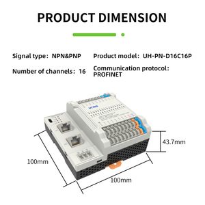 Wholesale Price 16 Digital <strong>Input</strong> and <strong>Output</strong> Remote IO Module Profinet Plc Programming Controller