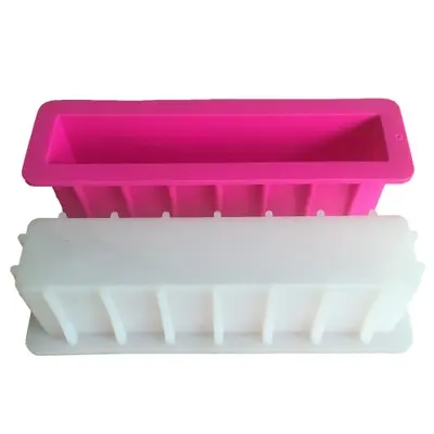 Molde de silicone t 377 12 polegadas, bandeja retangular para sabão