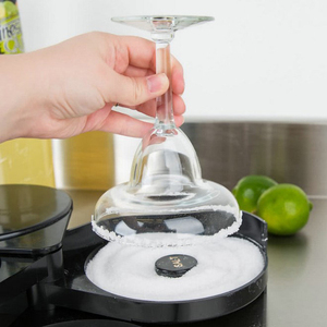 <strong>Cocktails</strong> Resin Plastic <strong>3</strong> Tier Sugar Rim Lime Glass Rimmer Box Container Bit Plate Bar Salt Rimmer Set - Product Image 5