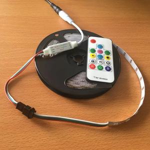 Волшебная Светодиодная лента 5050 RGB DC5V светодиодная веревочная лампа WS2812B программируемая лента комплект 300 светодиодов 5 м с голосовым управлением - Product Image 3