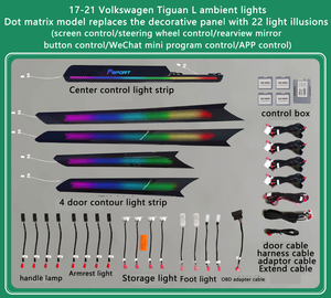 ไฟ LED 2017 2021รอบสำหรับ Volkswagen VW Tiguan L โหมดการหายใจสี Mul-TI - Product Image 6