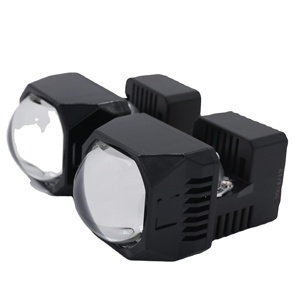 Z-şekilli kesim hattı ile Mini projektör Lens HB2 LED projektör Canbus Hi Lo işın LED ampuller kiti sol el sürücü - Product Image 4