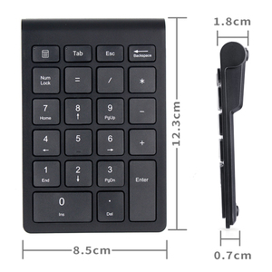 Teclado numérico inalámbrico blanco personalizado ABS 22 teclas Teclado numérico estándar Teclado numérico inalámbrico para computadora portátil - Product Image 3