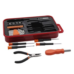 Juego de Herramientas de Mano Portátil para Reparación del Hogar, Caja Transparente, Destornillador de Precisión, Llave Hey, Gran Oferta, 29 Unidades - Product Image 1