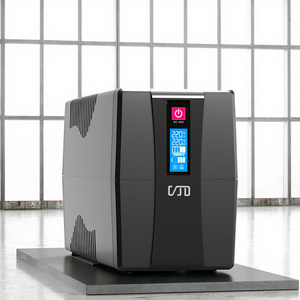 Banco de energía UPS sin conexión monofásico con batería de litio o ácido de plomo para respaldo de computadora Uso de electrodomésticos Pantalla LCD - Product Image 1