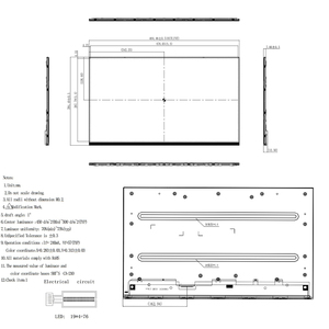 <strong>Display</strong> Screen Panel 1920*1080/3840*2160 resolution 21.5 inch <strong>LCD</strong> Module <strong>lcd</strong> screen OEM 200-2000 cd/m2 lvds/<strong>edp</strong> Signal <strong>interface</strong> - Product Image 5