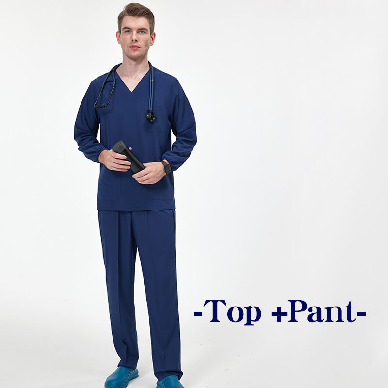 เสื้อแขนยาวผู้ชาย สีกรมท่าเข้ม