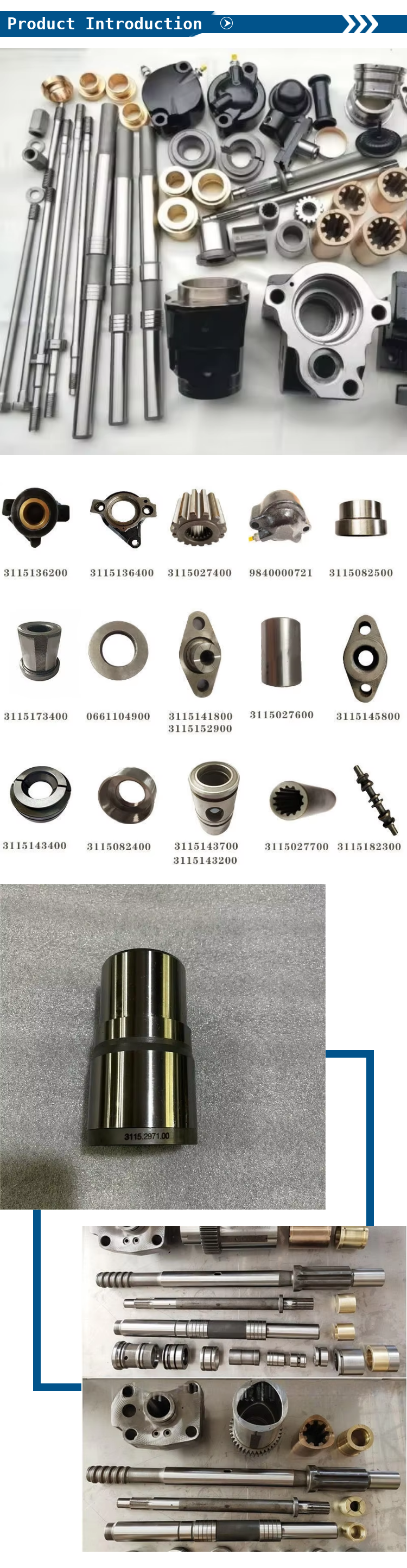 3115354400 Piston - OEM Mining Machinery Parts for Drifters