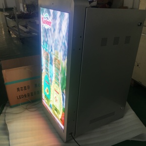 Açık su geçirmez led P4 reklam ışık kutusu çift taraflı lamba sonrası led dijital reklam tabelası - Product Image 3