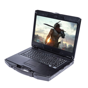 14-Inch Portable Industrial Rugged Laptop Wide Temperature Outdoor Workstation with Linux Embedded <strong>Computer</strong> in Stock