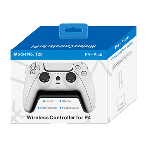 Nuevo producto ps4 controlador inalámbrico Bluetooth con barra de luz/giroscopio de seis ejes/motor de vibración dual/Play Station de pantalla táctil 4