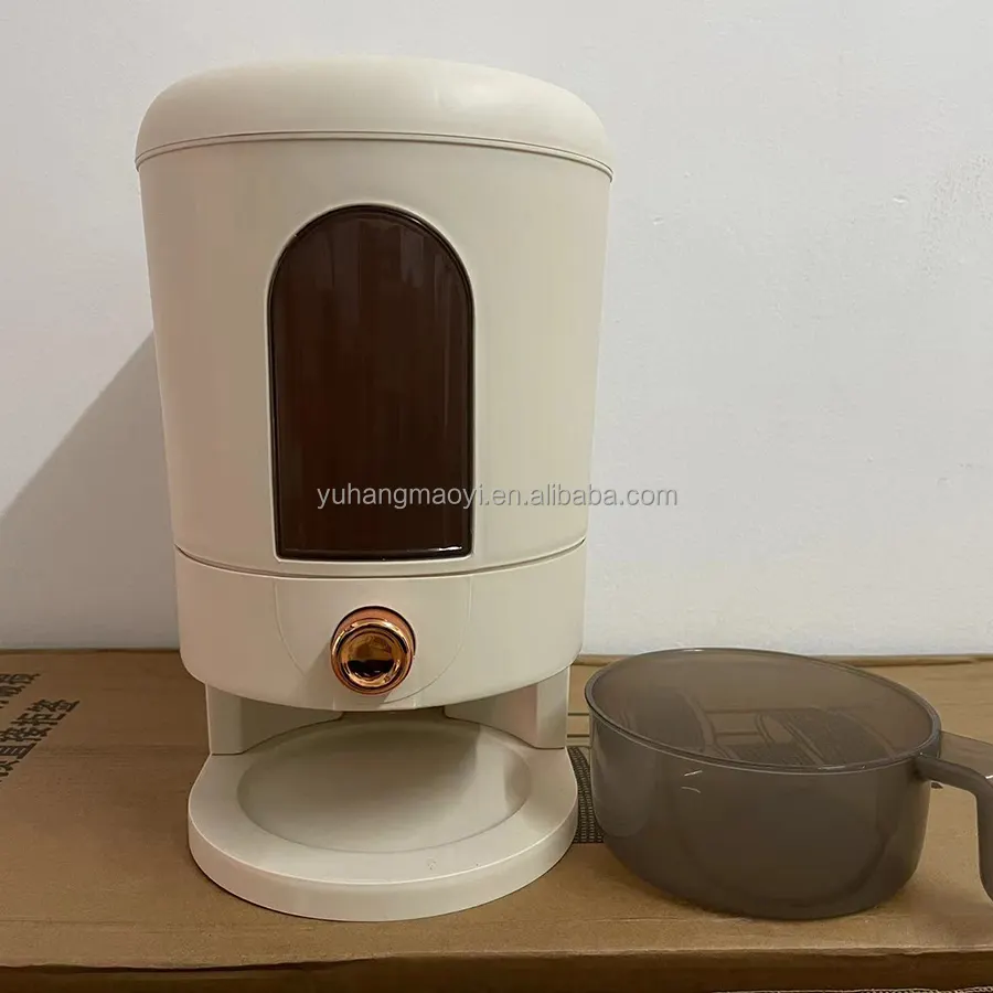 Recipiente dispensador de arroz de plástico de alta capacidad para cocina con tapa sellada a prueba de humedad tipo prensa tarro de arroz tanque de almacenamiento de alimentos