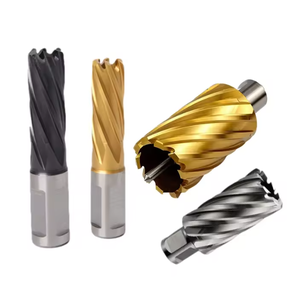 NEW2025 6Pcs Annular bits M2 <strong>Weldon</strong> Shank Annular Cutter Drill Set Inch - Product Image 6