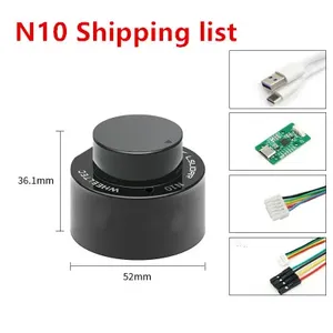 M10 ו m10p חיישן lidar n10 tof-דיוק גבוהה אנטי-זוהר ניווט עמיד למים מכשולים הימנעות ros1 ו-ros2