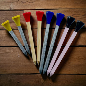 Số lượng lớn tre Golf Tees bán buôn nhà máy trực tiếp giá cả cạnh tranh Giao hàng nhanh chóng nhiều thiết kế bước và lâu đài Tees - Product Image 5