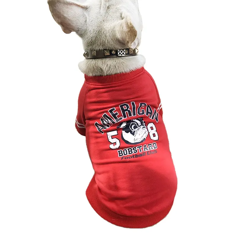 Hot Selling Luxe Pet Doek American Football Club T-Shirt Grappige Huisdier Kleding Accessoires Outwear Sweatshirt Warm Comfortabel Voor Honden