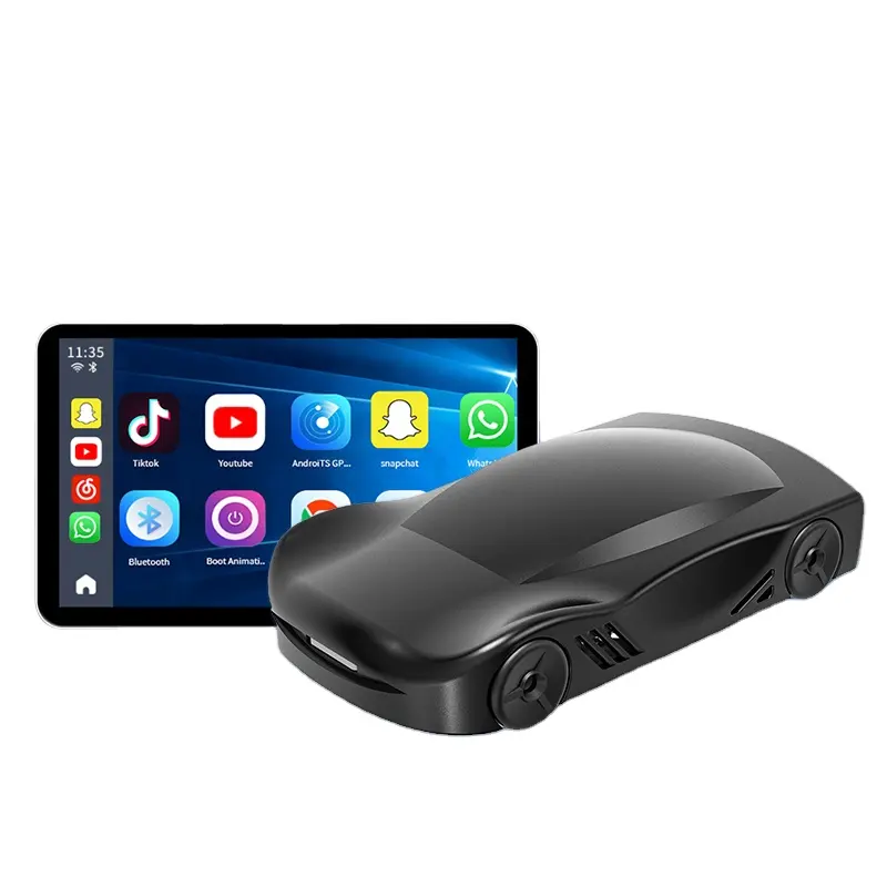 Wireless Android CarPlay AI Box per Apple Car Play Adapter per BMW Audi Benz VW Screen Online YouTube Netflix 2 + 16GB Android 11
